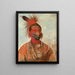 Washkamonya Fast Dancer dans Guerrier - George Catlin — oprawiony obraz na ścianie
