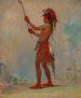 WeChshTaDoTa Red Man, wybitny gracz w piłkę - George Catlin — widok dzieła