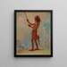 WeChshTaDoTa Red Man, wybitny gracz w piłkę - George Catlin — oprawiony obraz na ścianie