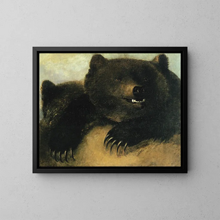 Broni i fizjonomii niedźwiedzia grizzly - George Catlin — oprawiony obraz na ścianie