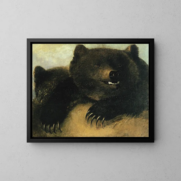 Broni i fizjonomii niedźwiedzia grizzly - George Catlin — oprawiony obraz na ścianie