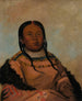 WiLohTahEehTchhTaMhNee Czerwona rzecz, która dotyka podczas chodzenia, dziewczyna z Black Rock - George Catlin — widok dzieła