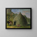 Lodge de Wichita couvert de prairie - George Catlin — oprawiony obraz na ścianie