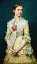 Portret młodej dziewczyny - George Chickering Munzig — widok dzieła