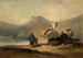 Scena chińska łodzie nad jeziorem - George Chinnery — widok dzieła