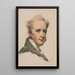 Portret mężczyzny - George Chinnery — oprawiony obraz na ścianie