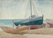 Łodzie na plaży - George Copeland Ault — widok dzieła