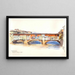Ponte Vecchio, Florencja - George Elbert Burr — oprawiony obraz na ścianie