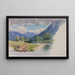 La Conway near Llanrwst, Walia - George Elbert Burr — oprawiony obraz na ścianie