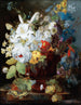 Martwa natura z kwiatami - George Frederik Ziesel — widok dzieła