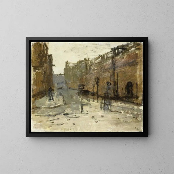 La voie à Rotterdam - George Hendrik Breitner — oprawiony obraz na ścianie