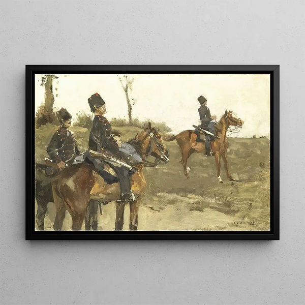 Hussards - George Hendrik Breitner — oprawiony obraz na ścianie