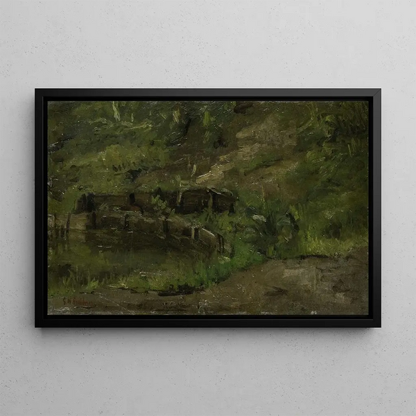 pejzażu łąki - George Hendrik Breitner — oprawiony obraz na ścianie