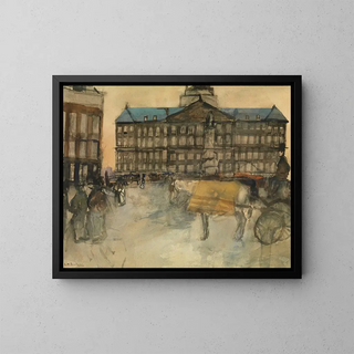 George Hendrik Breitner - Town Hall in Amsterdam.webp