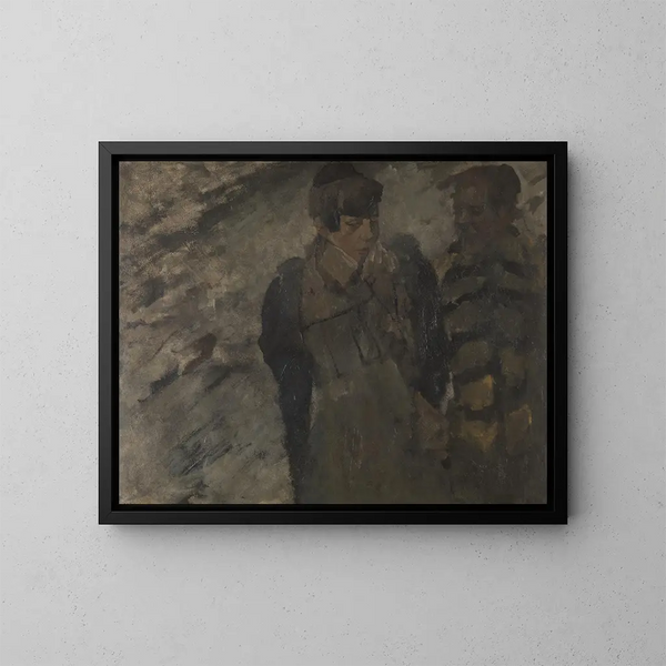 Zima - George Hendrik Breitner — oprawiony obraz na ścianie