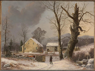 pejzaż zimowy - George Henry Durrie — widok dzieła