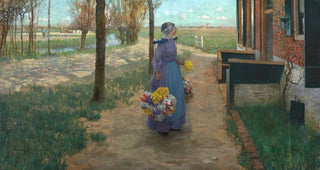 George Hitchcock - Flower Girl in Holland.webp