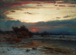 Zimowe niebo - George Inness — widok dzieła