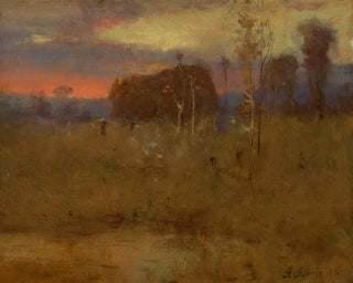Lśnienie wieczoru na łące - George Inness — widok dzieła