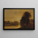 Jesienne łąki - George Inness — oprawiony obraz na ścianie