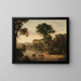 La Traversée du gué - George Inness — oprawiony obraz na ścianie
