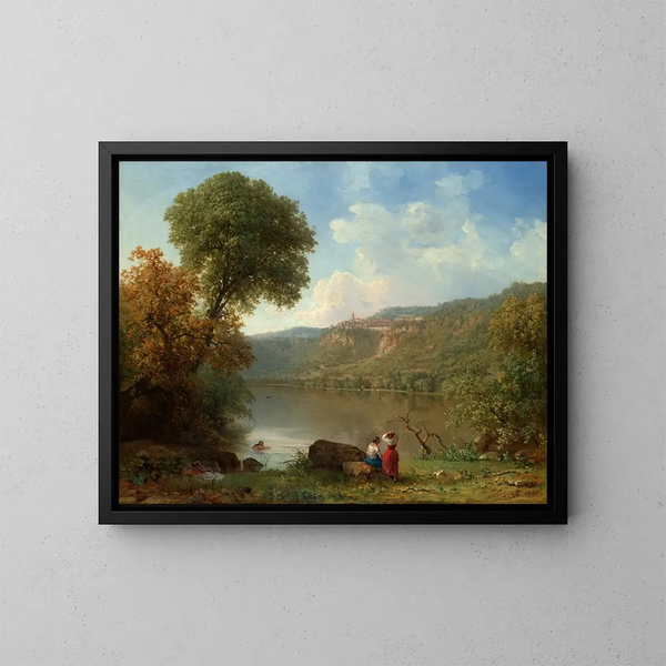 Lac Nemi - George Inness — oprawiony obraz na ścianie