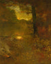 pejzaż o zachodzie słońca Koniec dnia - George Inness — widok dzieła
