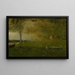 pejzaż z bydłem podczas burzy - George Inness — oprawiony obraz na ścianie