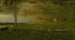 pejzaż z bydłem podczas burzy - George Inness — widok dzieła