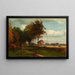 pejzaż z bydłem - George Inness — oprawiony obraz na ścianie