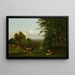 Przed Leeds, Nowy Jork - George Inness — oprawiony obraz na ścianie