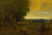 Berger i stado o zachodzie słońca - George Inness — widok dzieła
