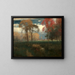 Słoneczny jesienny dzień - George Inness — oprawiony obraz na ścianie