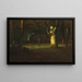 Zachód słońca w lesie - George Inness — oprawiony obraz na ścianie