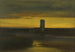 Poświata po zachodzie słońca, Włochy - George Inness — widok dzieła