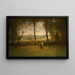 Zbieraczy drewna pewnego popołudnia jesienią - George Inness — oprawiony obraz na ścianie