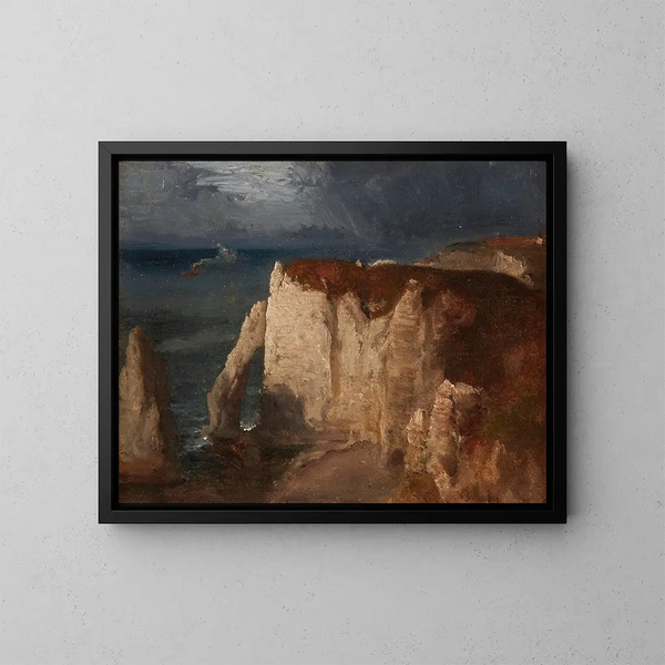 Étretat - George Inness — oprawiony obraz na ścianie