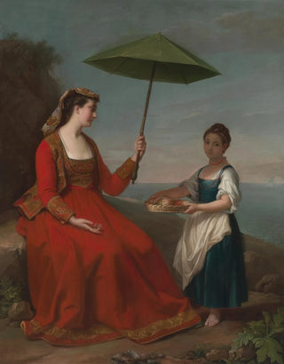 George James - A Lady of Neturrio a Seaport in the Popes Territories.webp
