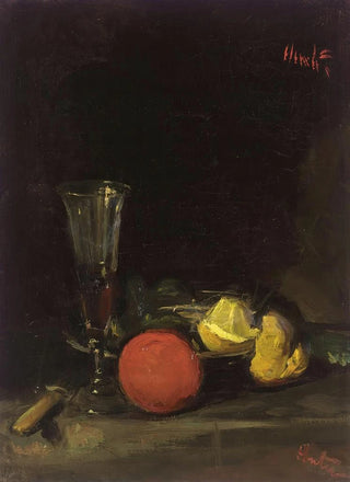 George Leslie Hunter - Still Life Of Fruit And A Wine Glass.webp