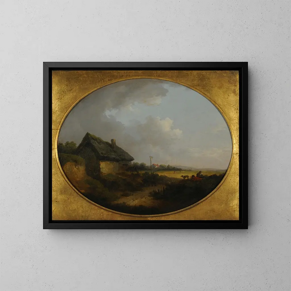 pejzaż - George Morland — oprawiony obraz na ścianie