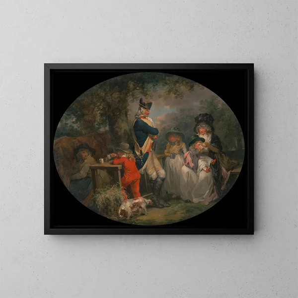 Parku St James - George Morland — oprawiony obraz na ścianie