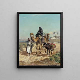 George Peter - An Arab Traveler And His Wife.webp