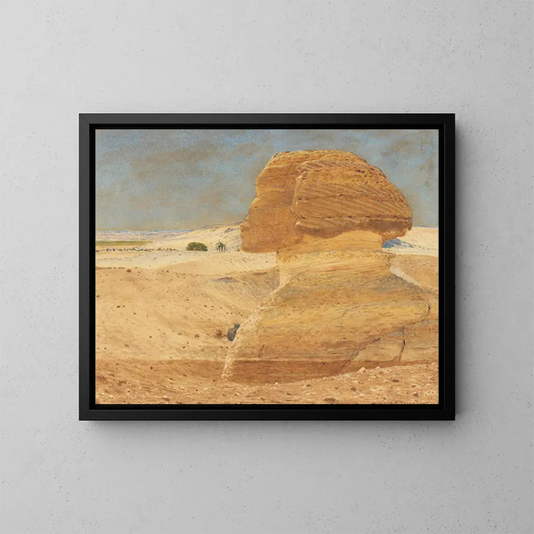 La Sphinx près de Gizeh à la lumière du matin - George Price Boyce — oprawiony obraz na ścianie