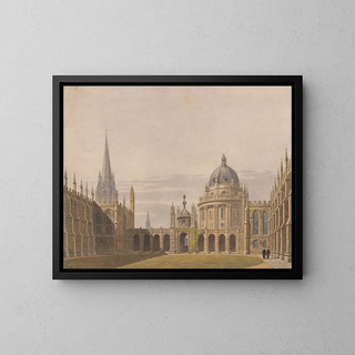 Le quadrilatère d'All Souls à Oxford - George Pyne — oprawiony obraz na ścianie