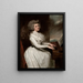 Charlotte Mme Thomas Raikes - George Romney — oprawiony obraz na ścianie