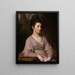 Mademoiselle Kirkpatrick - George Romney — oprawiony obraz na ścianie