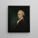 Portret młodego mężczyzny - George Romney — oprawiony obraz na ścianie