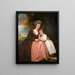 Portret pani Bracebridge i jej córki Mary - George Romney — oprawiony obraz na ścianie