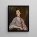 Portret pani Joan Knatchbull - George Romney — oprawiony obraz na ścianie