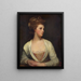 Portret kobiety, którą nazywa się Emily Bertie Pott - George Romney — oprawiony obraz na ścianie